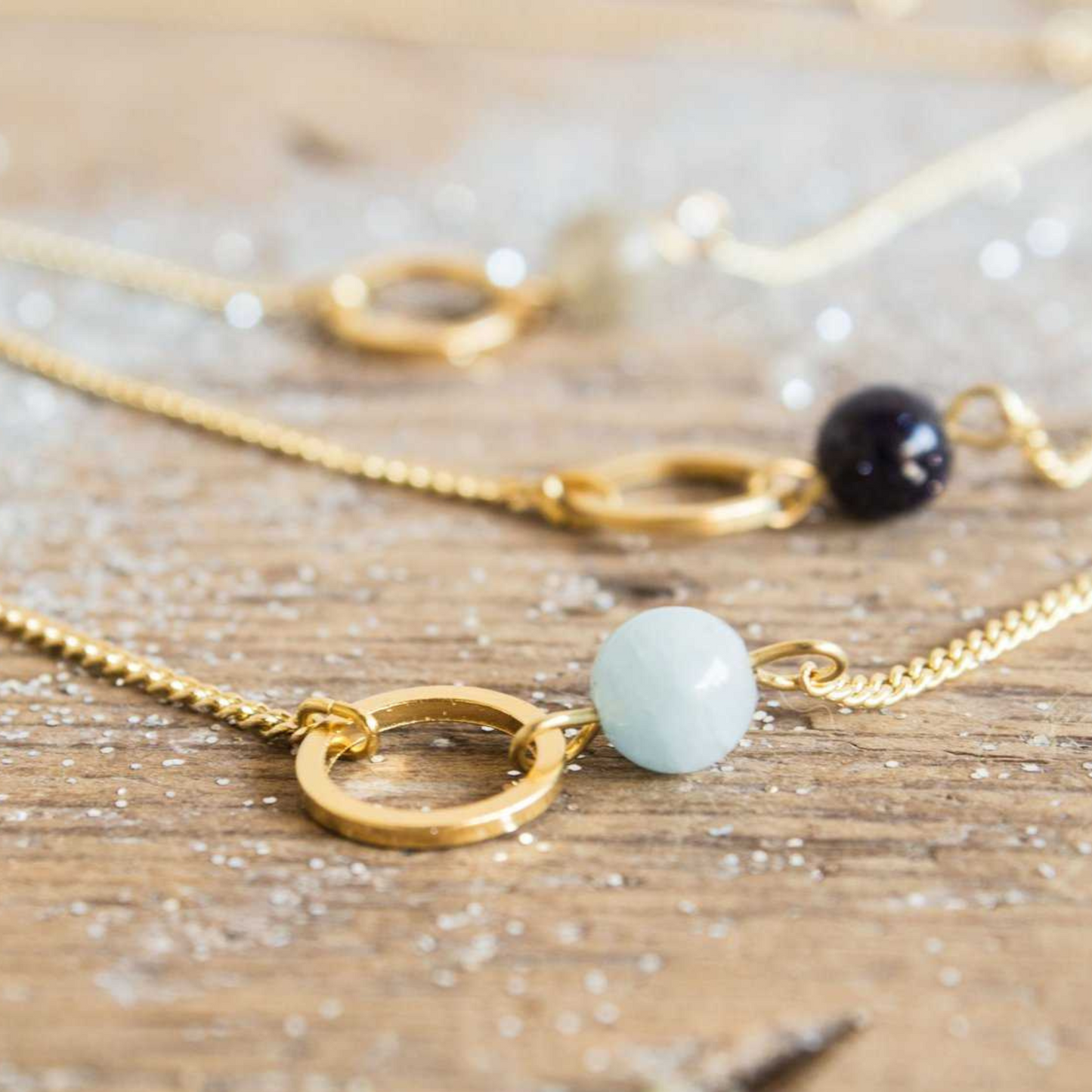 Eclipse Kette / Aquamarin