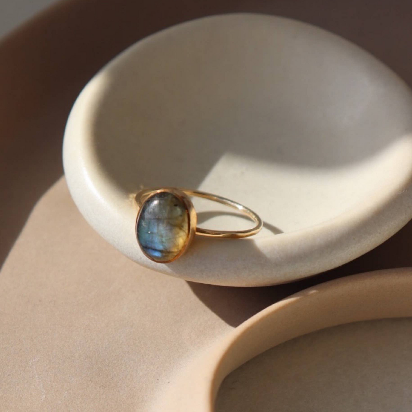 Magic Mind Labradorit-Ring / Labradorit