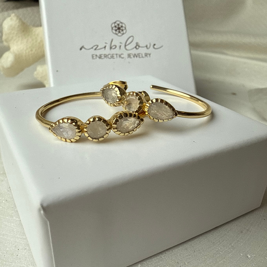 MOONBOW HOOPS / REGENBOGEN-MONDSTEIN