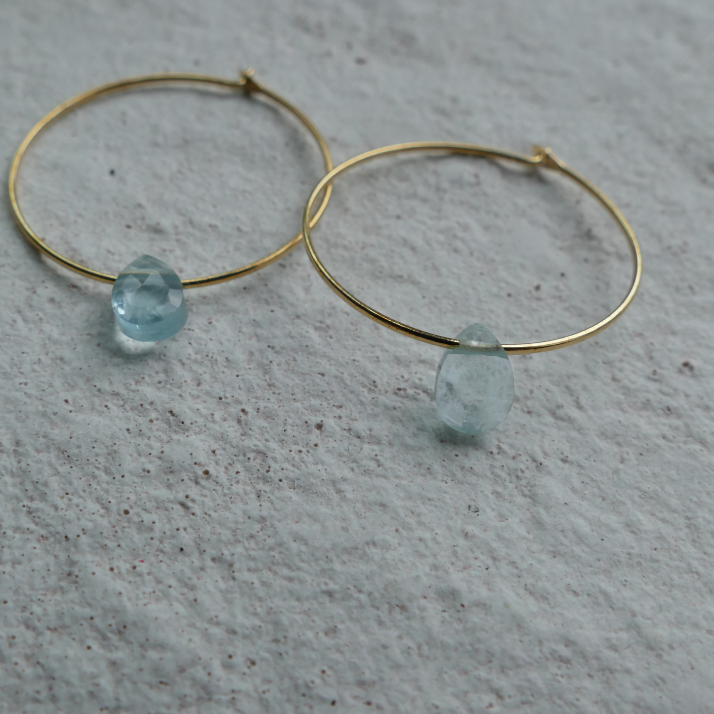 Essencia Ohrringe Gold/ Aquamarin