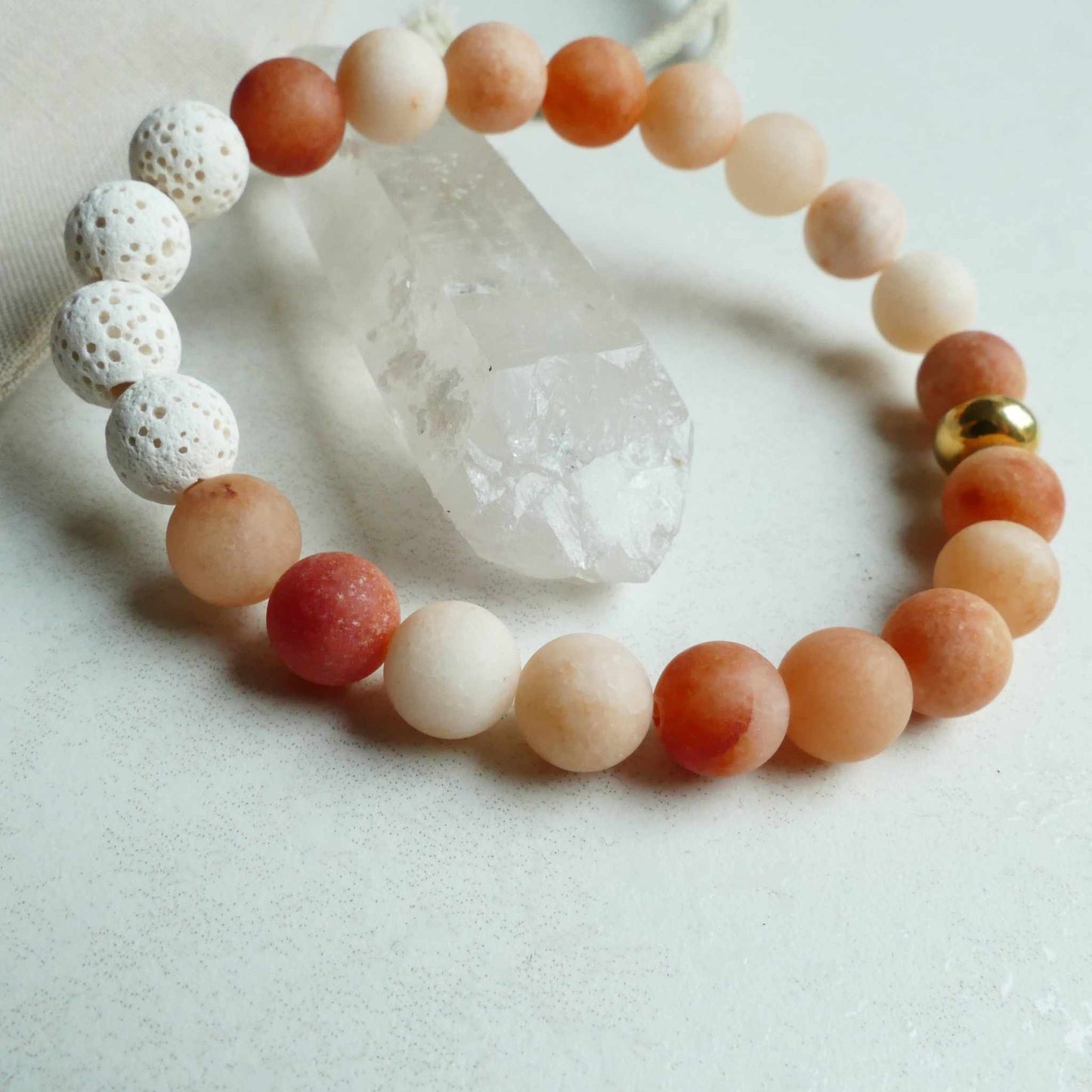 CLEA DIFFUSER-ARMBAND/ QUARZ CHALCEDON